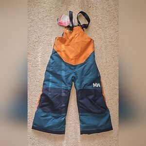 Helly Hansen Kids' Overalls in Orange and Blue 3T
